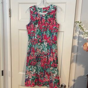 Floral Sleeveless Dress - Multicolor